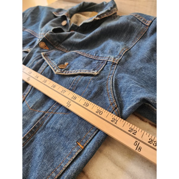 Vintage‎ Anzani Denim Jacket Blue Jean Trucker Coat Women's Classic Casual - Picture 7 of 10